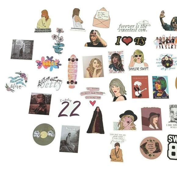 Taylor Swift Assorted Stickers. Junk Journal Collage Scrapbooking. - Picture 2 of 14